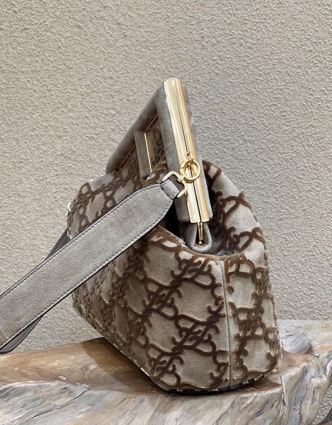 Fendi First Medium Gray Bag For Woman 32.5cm/13in - Soul Replicas