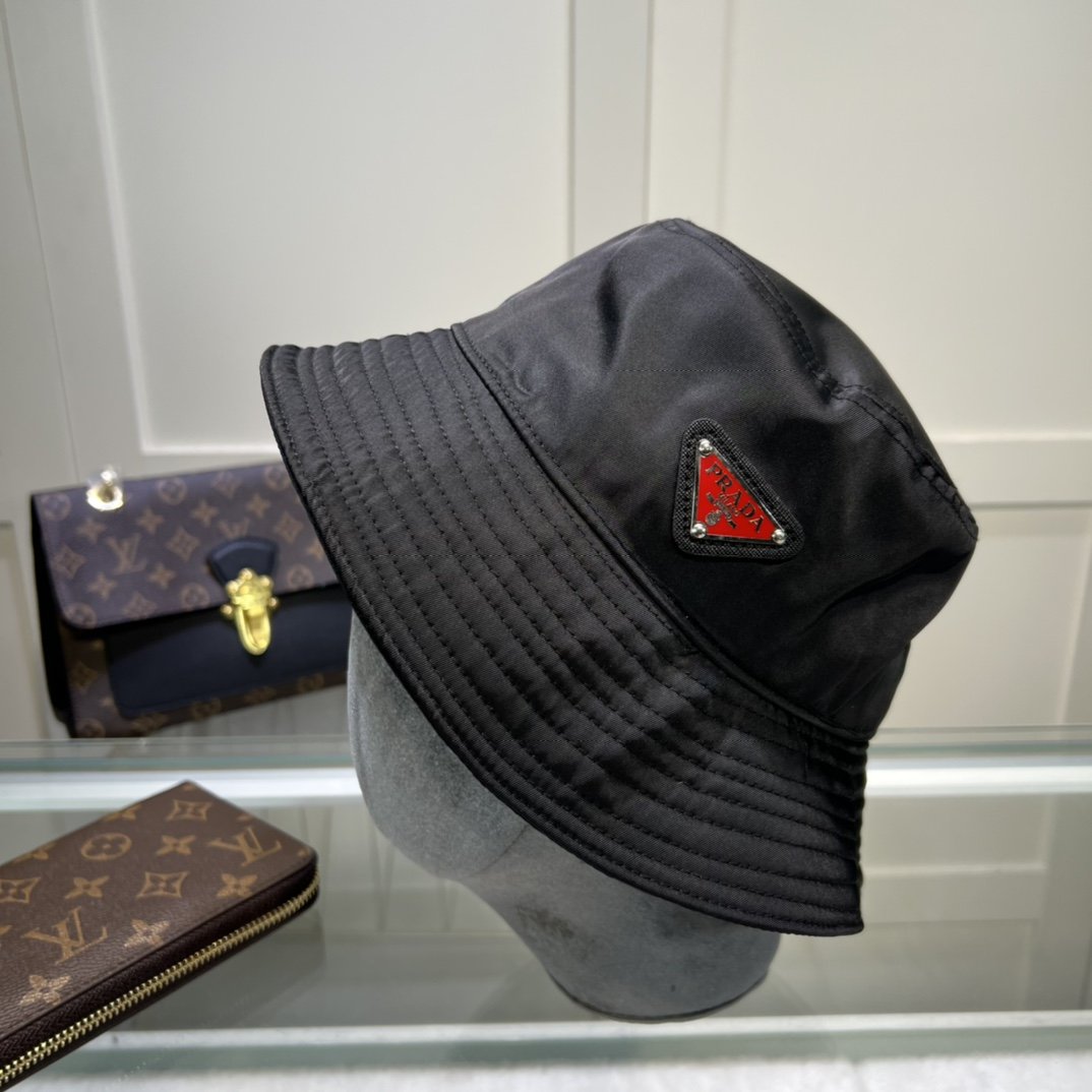 Prada Re-Nylon Bucket Hat Black Prada Hat - Soul Replicas