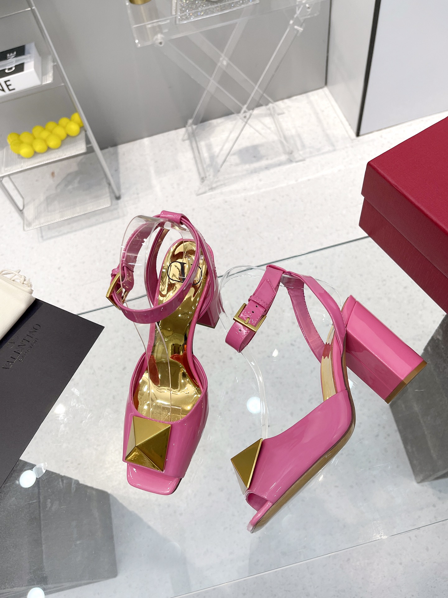 Valentino Garavani One Stud Sandal With Maxi Stud Embellishment Pink For Women XW0S0EI6CYII16 - Soul Replicas