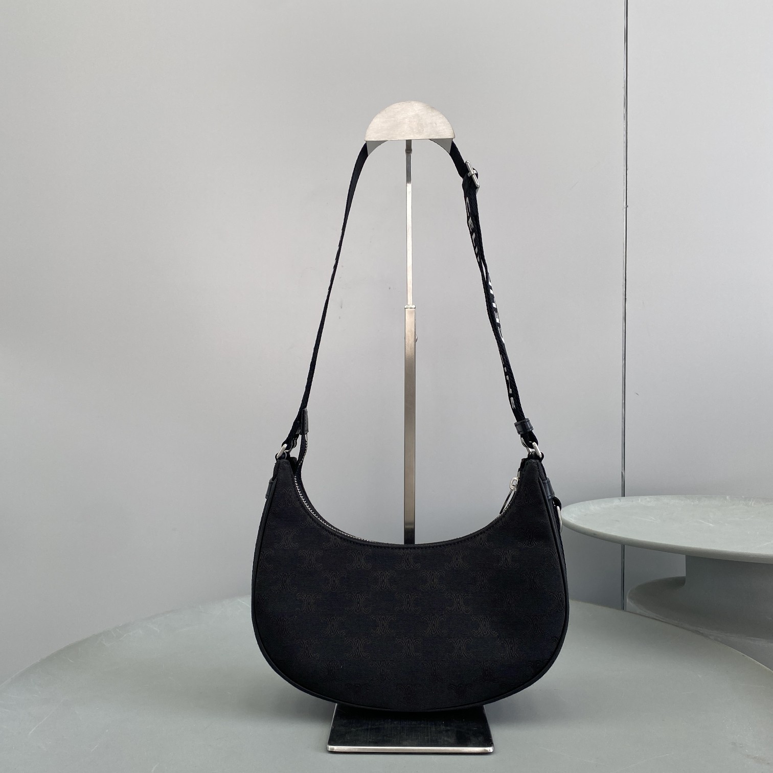 Celine Medium Ava Bag With Celine Strap Black For Women 9in/23cm 196962DLM.38SI - Soul Replicas