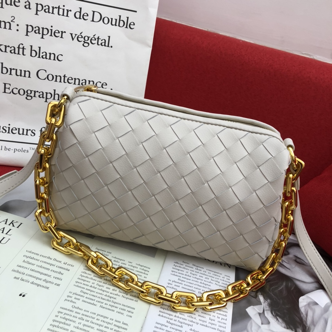 Bottega Veneta Crossbody Bag White. For Women. Women-s Bags 9.4in/24cm - Soul Replicas
