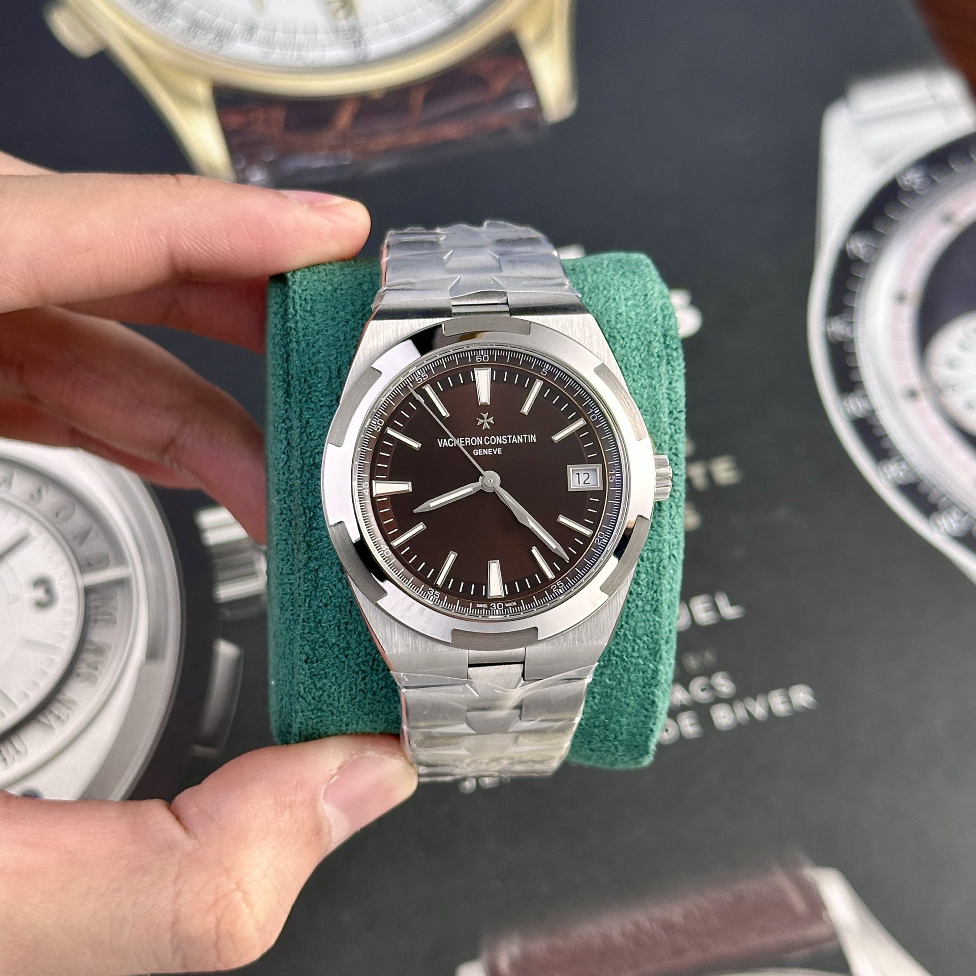 Vacheron Constantin Replica Watches Overseas 4500V Brown Dial PPF Factory 41mm - Soul Replicas