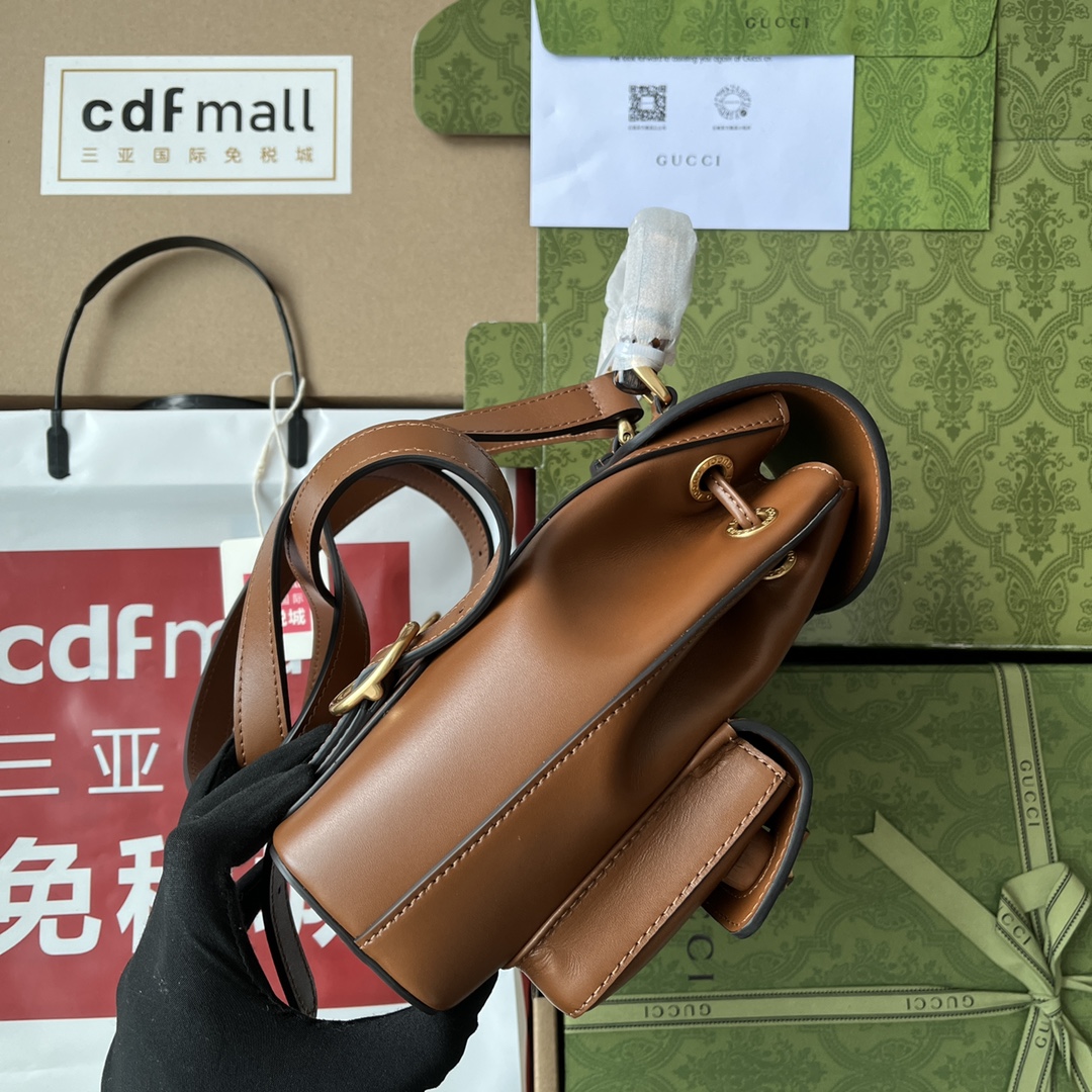 Gucci Bamboo Small Backpack Brown For Women. Women-s Bags 8.6in/22cm Gucci ‎‎702101 UZY0T 2535 - Soul Replicas