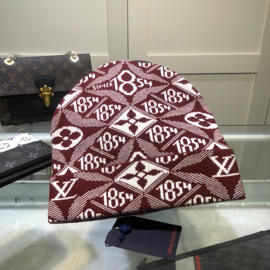 Louis Vuitton Beanie In Red LV Headwear - Soul Replicas