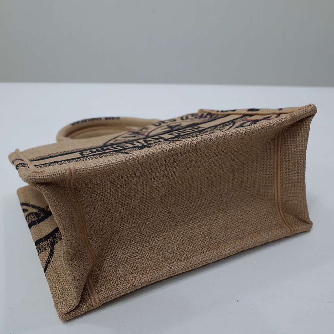 Christian Dior Small Dior Book Tote Brown. For Women. Women's Handbags 26.5cm/10.5in CD M1265ZRUW_M918 - Soul Replicas