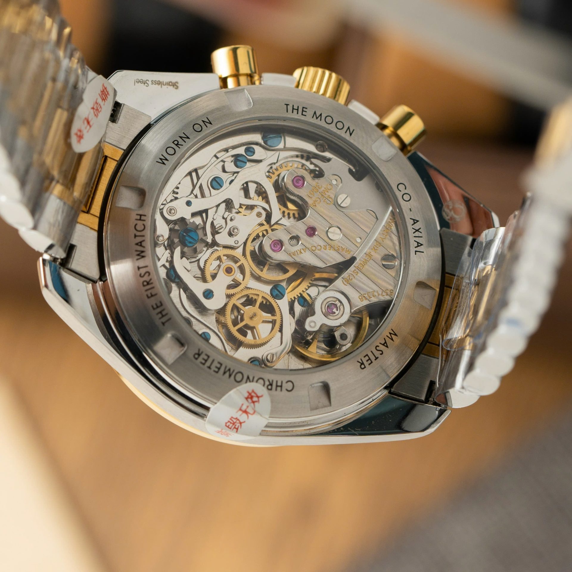 Omega SpeedMaster MoonWatch Chronogarph Demi Gold Replica Watch 42mm - Soul Replicas