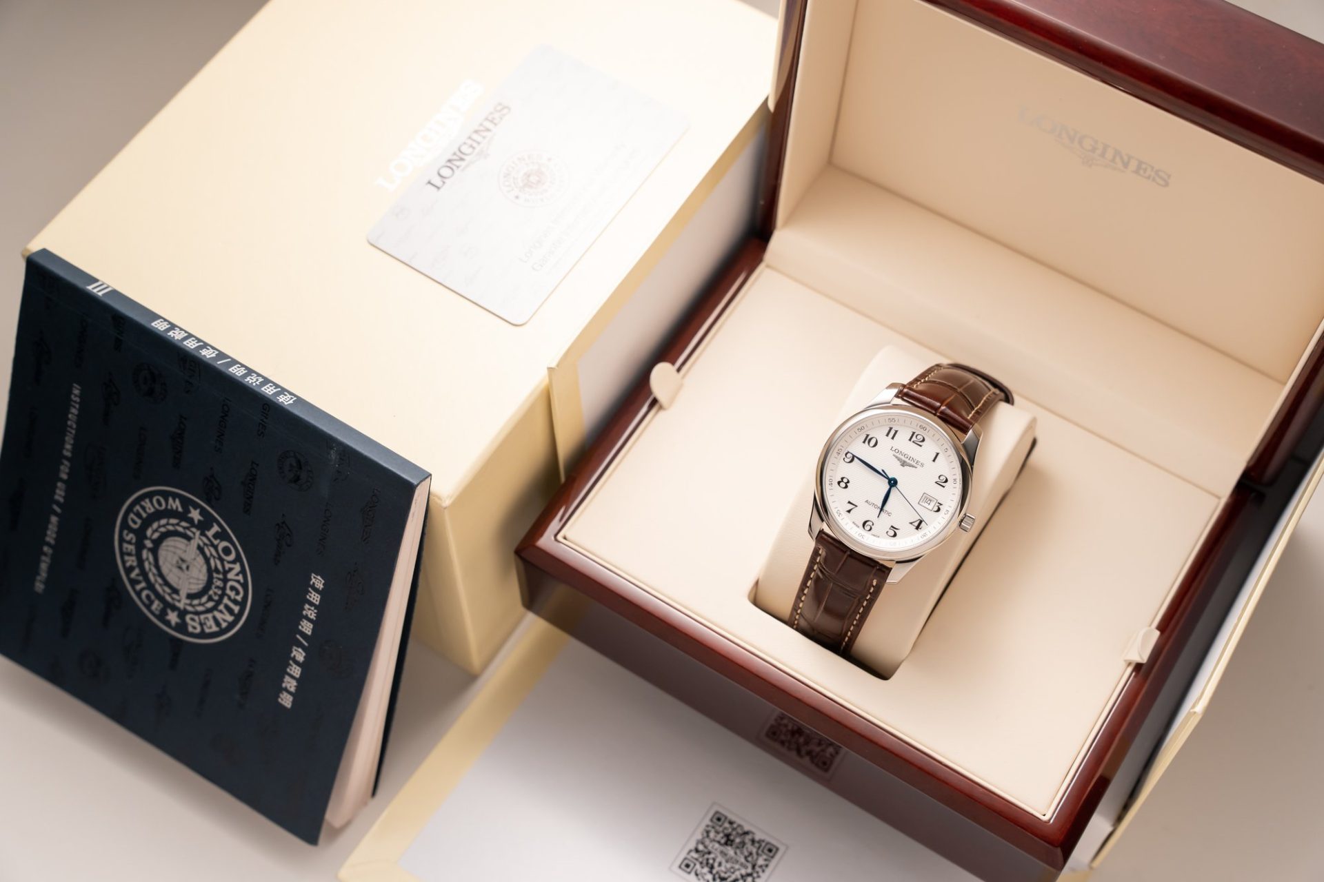 Longines Replica Watches Master Collection L2.628.5.78.7 White Dial Leather Strap 38.5mm - Soul Replicas