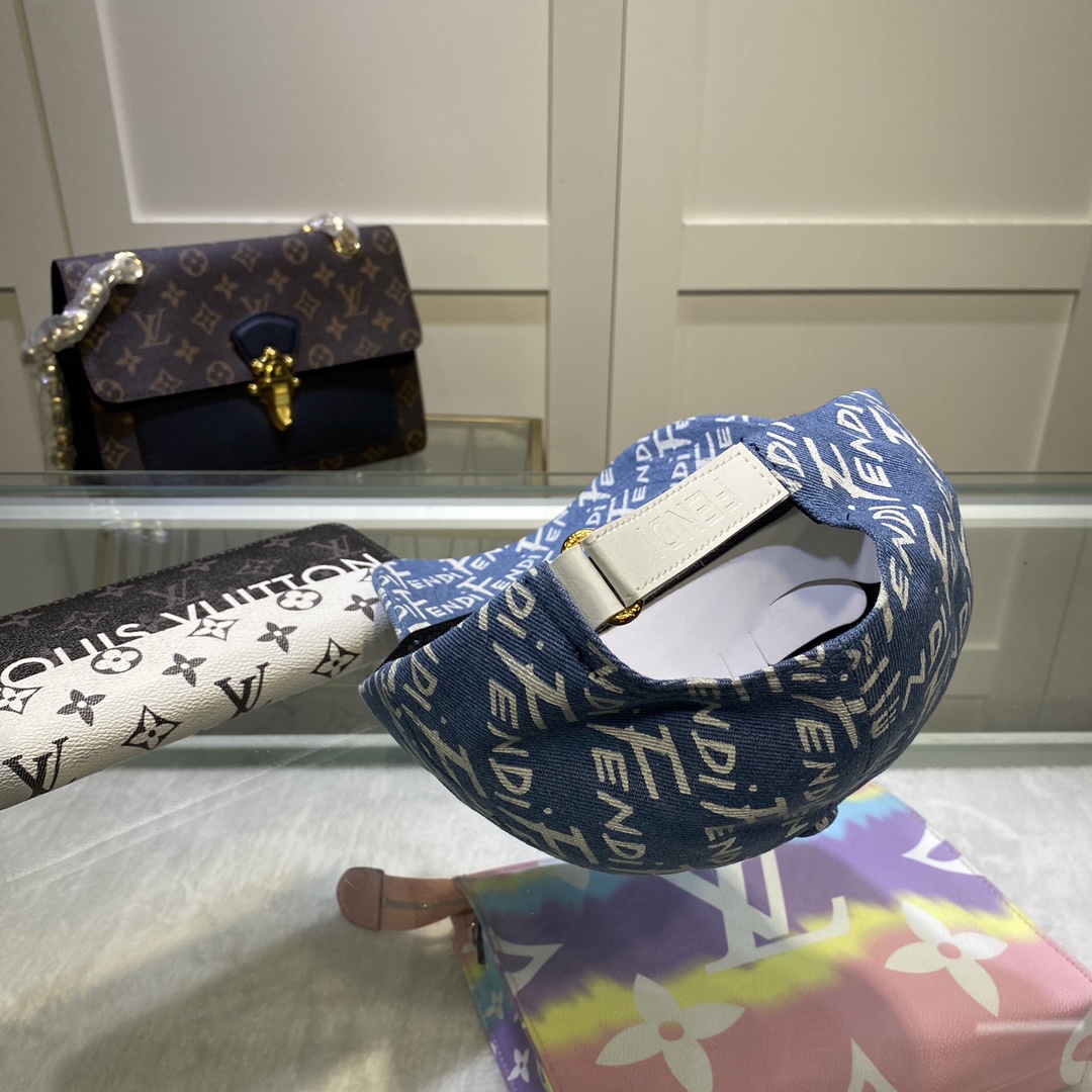 Fendi Baseball Cap Blue Fendi Cap - Soul Replicas