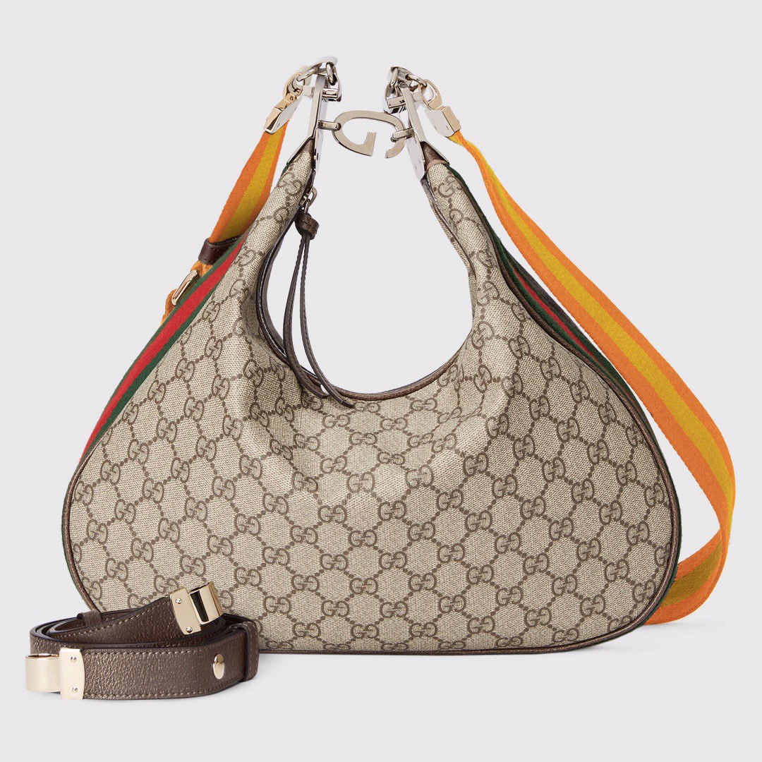 Gucci Atache Large Shoulder Bag Beige And Multicolor For Women. Women-s Bags 13.8in/35cm Gucci‎ ‎‎‎702823 96GRN 4091 - Soul Replicas