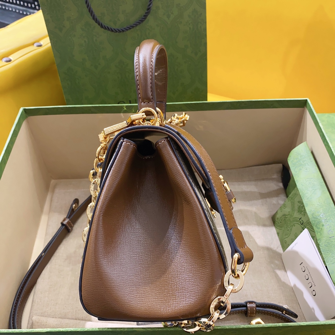 Gucci Horsebit 1955 Mini Bag Brown For Women. Women-s Bags 8.7in/22cm Gucci ‎703848 9AAAJ 8563 - Soul Replicas