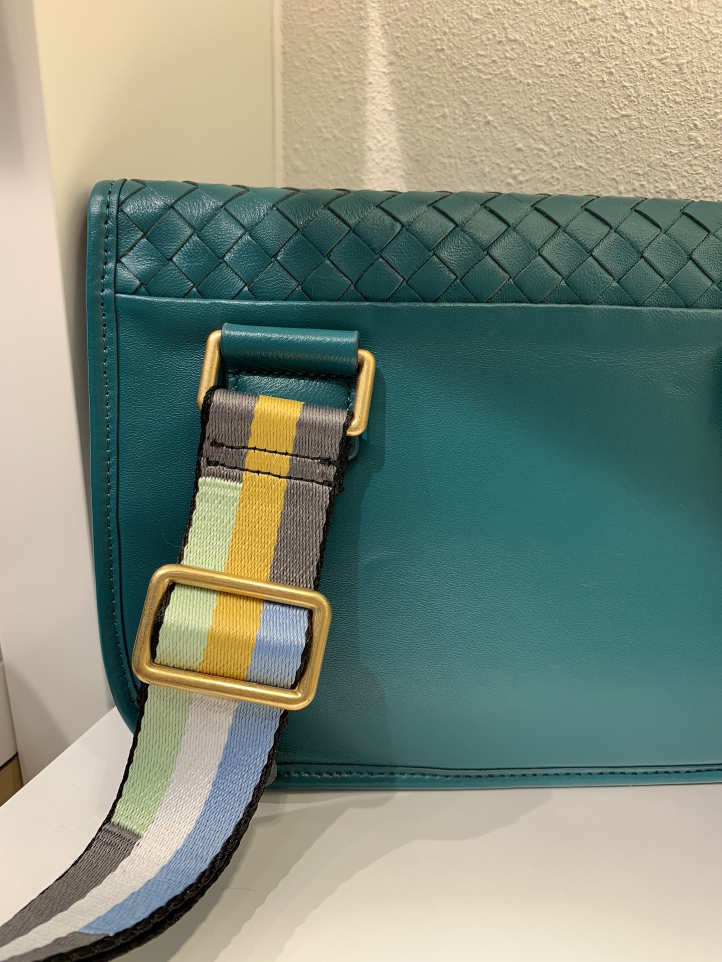 Bottega Veneta Functional Chest Bag Blue. For Women. Women-s Bags 10.2in/26cm - Soul Replicas