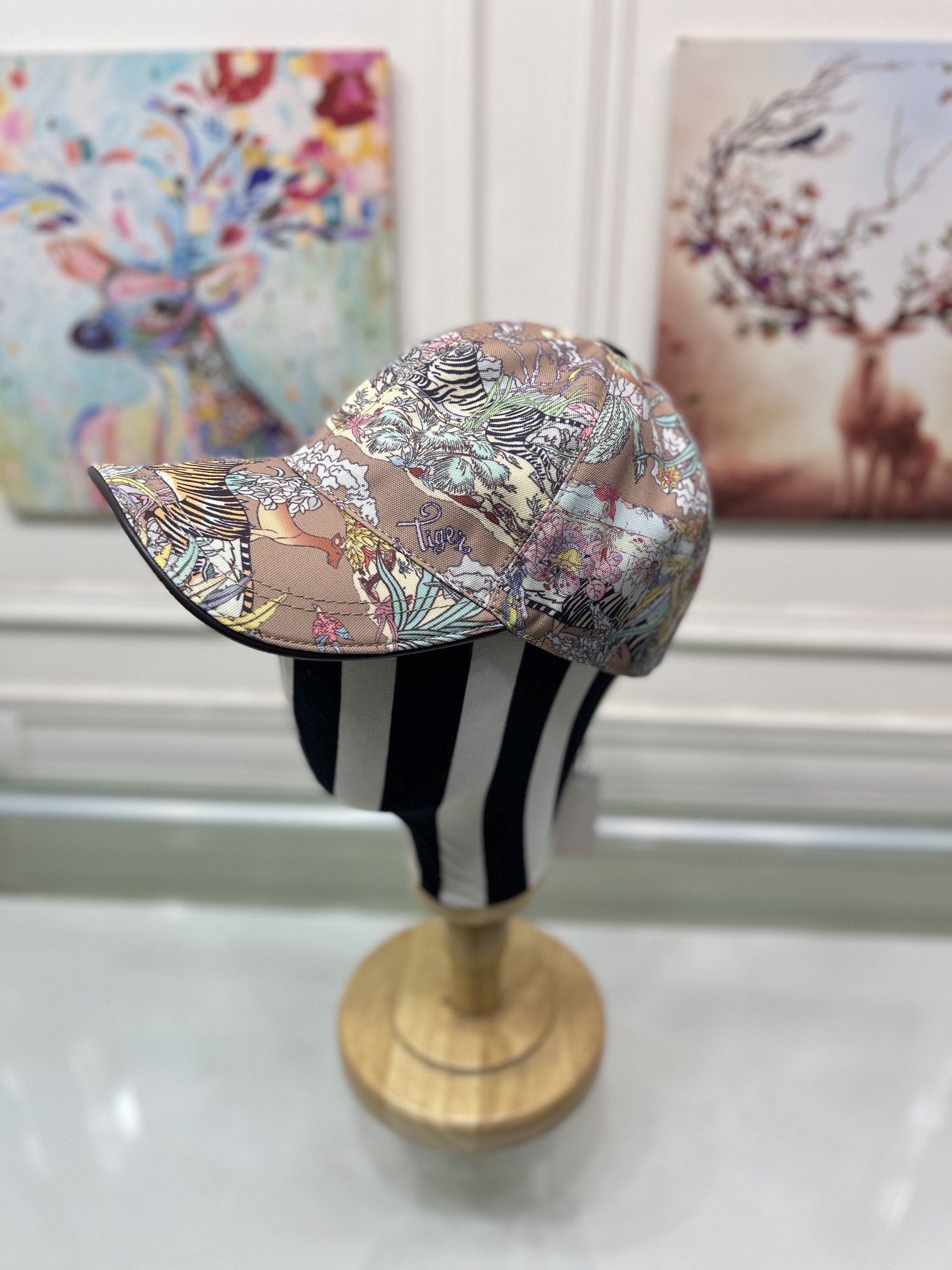 Gucci Canvas Baseball Hat Tiger Colorful Gucci Hat - Soul Replicas