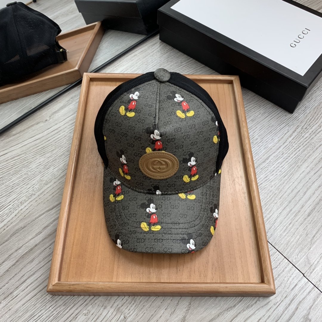 Gucci Canvas Baseball Cap Black - Soul Replicas