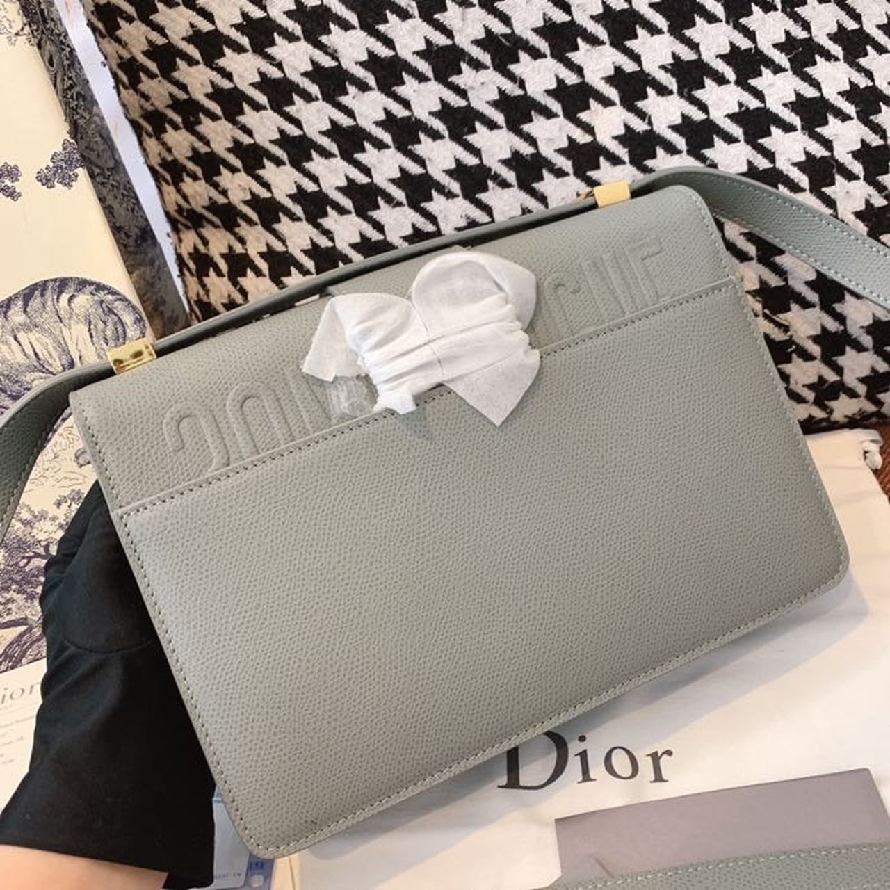 Christian Dior Medium 30 Montaigne Bag Blue-Gray Box For Women 24cm/9in CD - Soul Replicas
