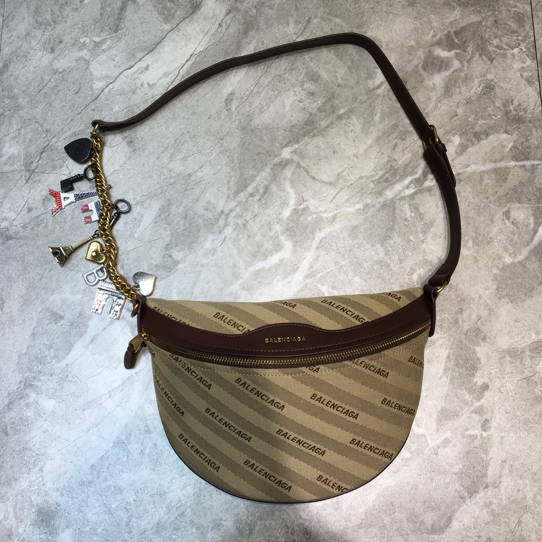 Balenciaga Souvenir XS Belt Bag In Brown. For Women. Women-s Bags 9.5in/24cm - Soul Replicas