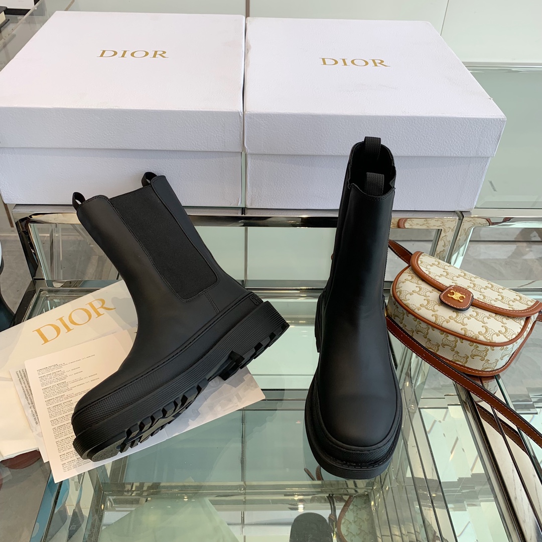 Christian Diorcamp Ankle Boot Black Rubber and Neoprene Black For Women CD - Soul Replicas