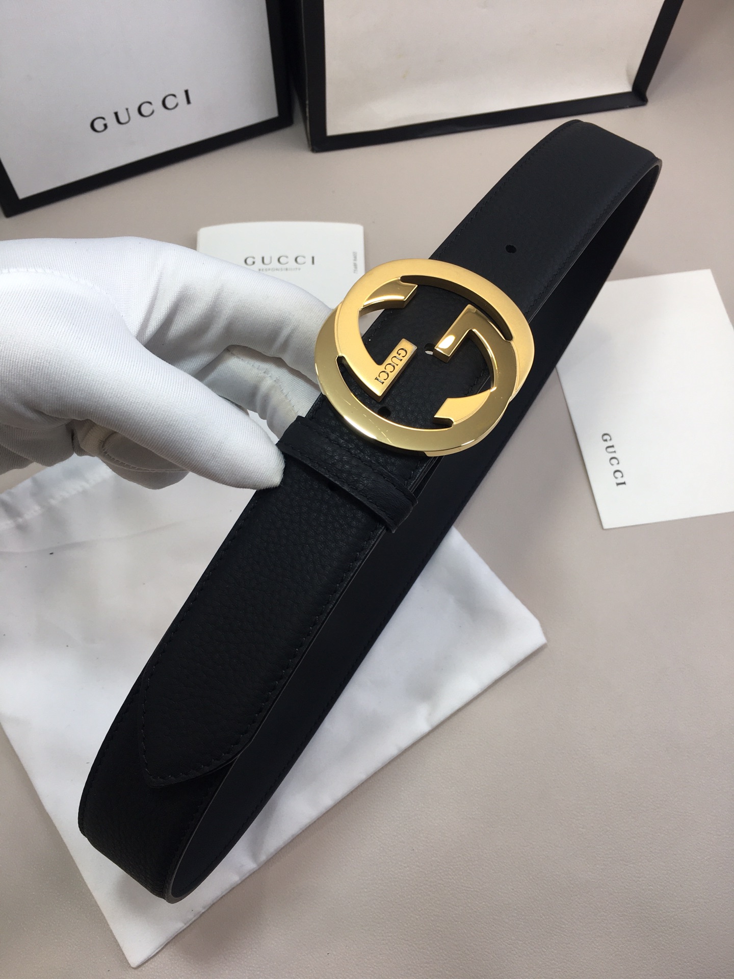 Gucci Marmont Reversible Belt Black. Women Belt - Soul Replicas