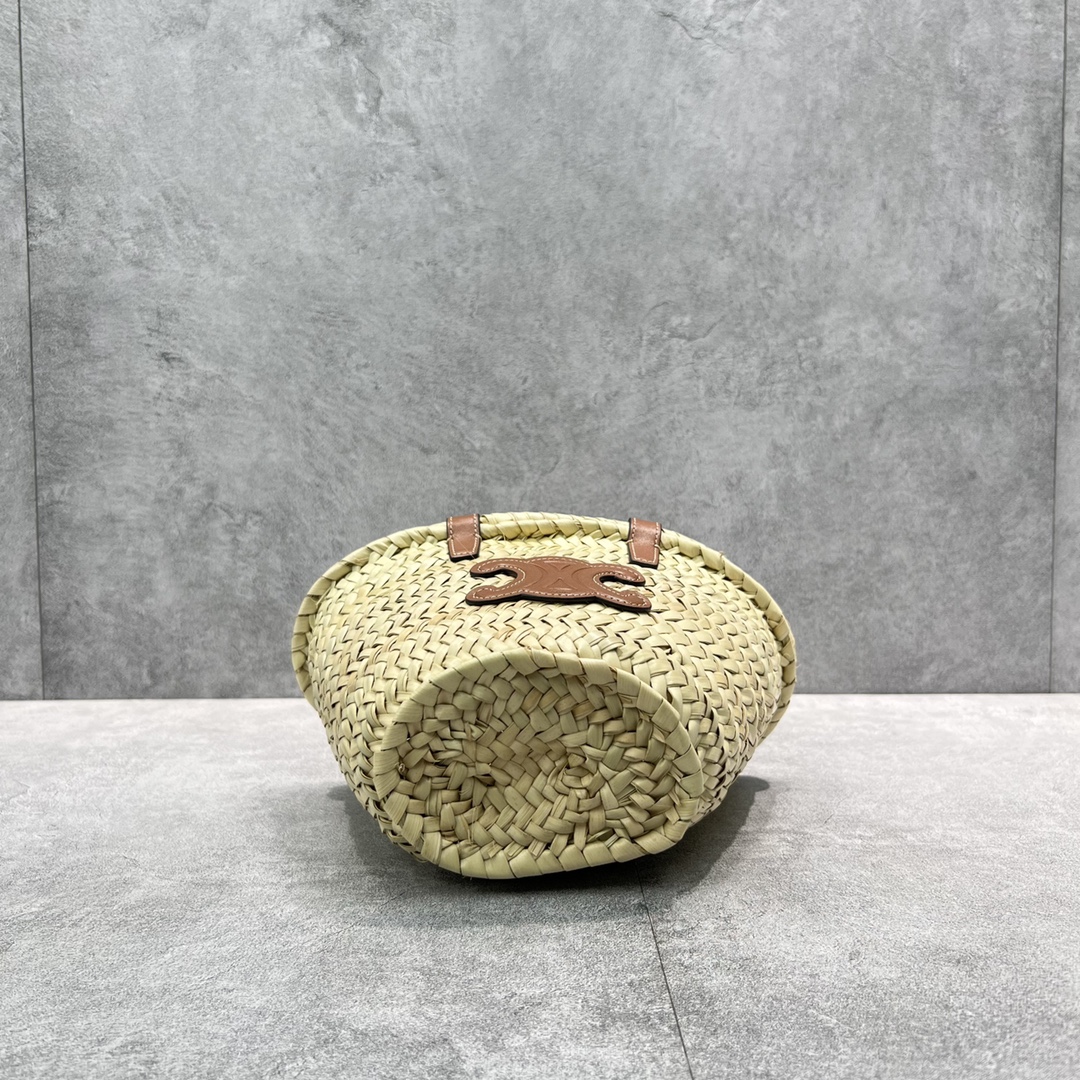 Celine Teen Triomphe Classic Pannier Tote Tan For Women 8in/20cm - Soul Replicas