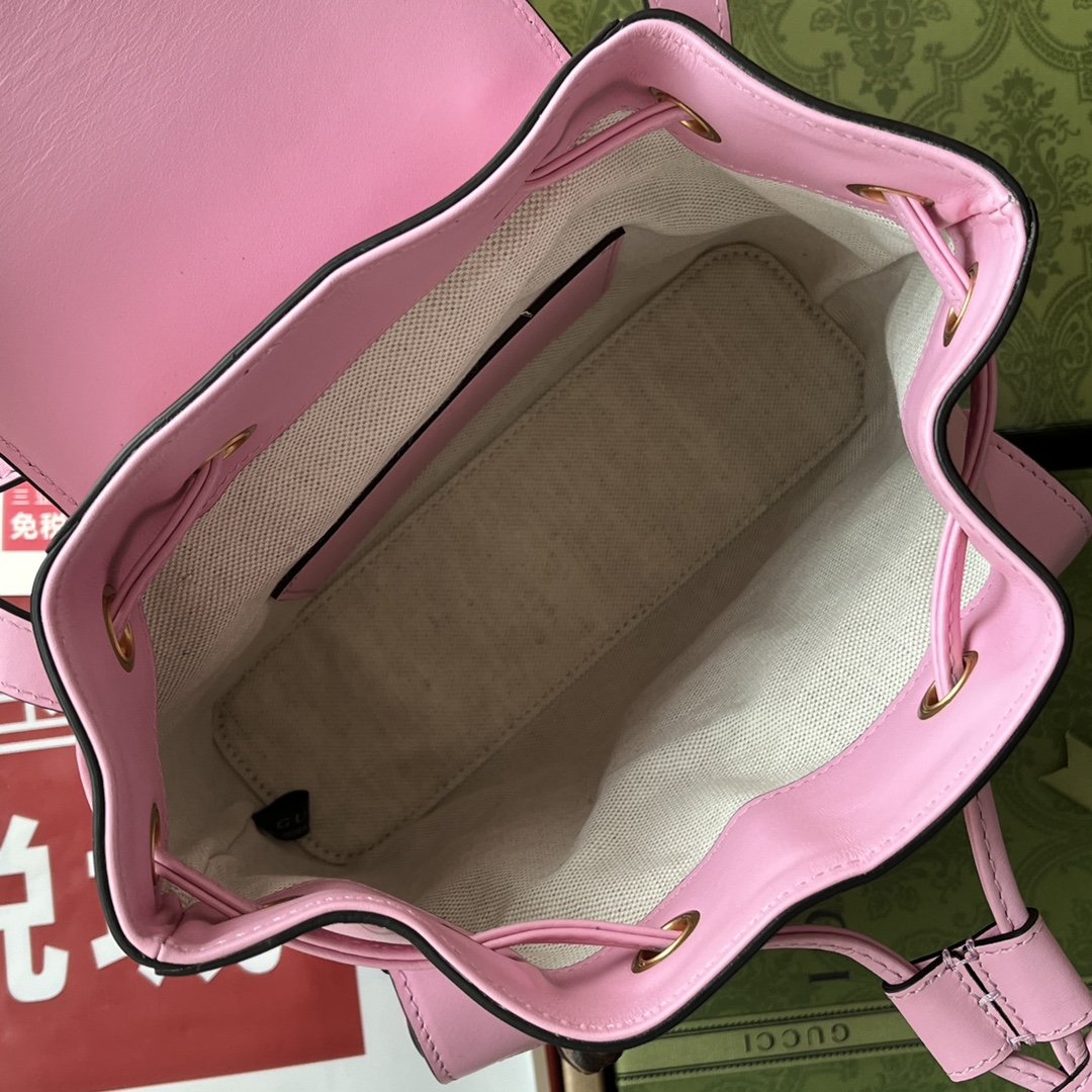 Gucci Bamboo Small Backpack Pink For Women. Women-s Bags 8.6in/22cm Gucci ‎‎702101 UZY0T 5814 - Soul Replicas