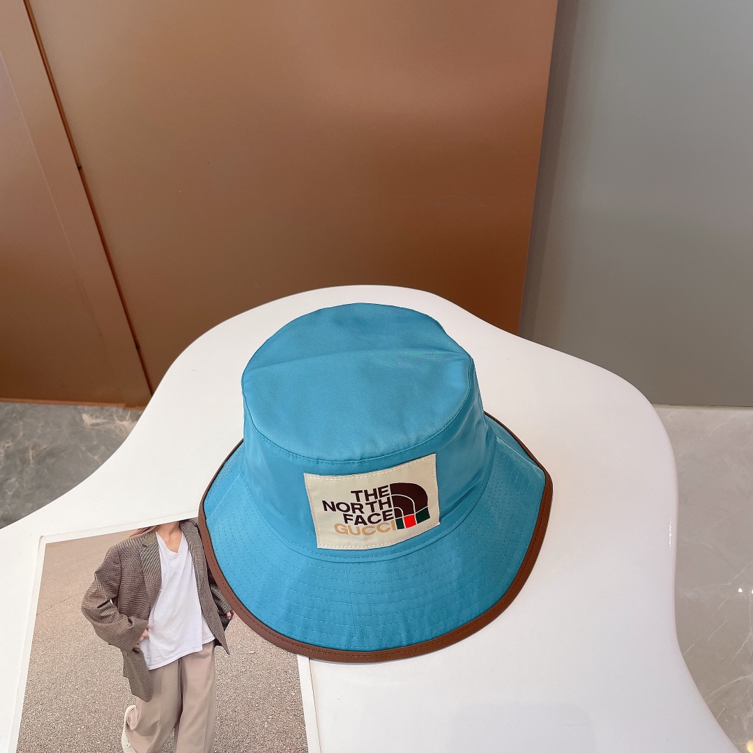 Gucci Bucket Hat White/Blue Gucci Hat - Soul Replicas