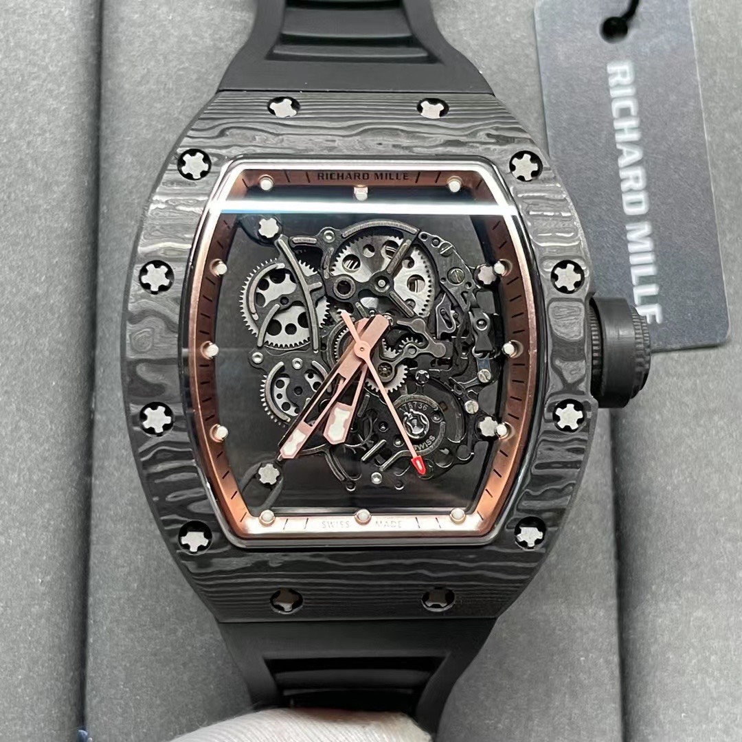 Richard Mille RM055 Carbon NTPT Replica 1:1 Watch Black BBR 45mm - Soul Replicas
