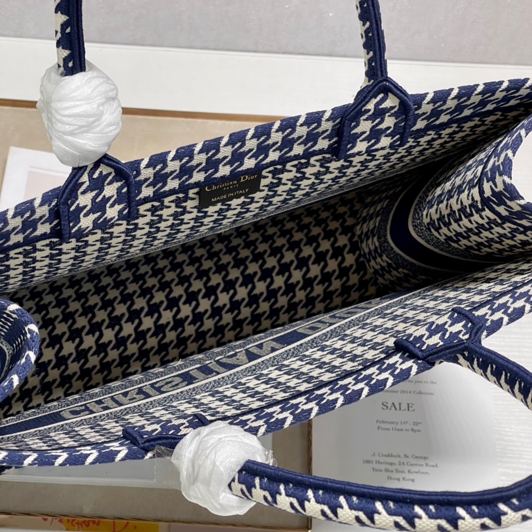 Christian Dior Large Dior Book Tote Blue And White. For Women. Women's Handbags 16.5in/42cm CD - Soul Replicas