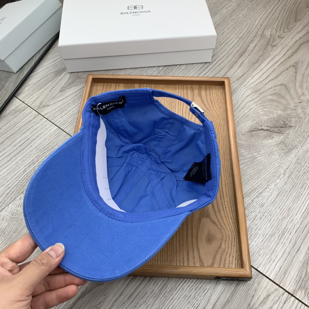 Balenciaga Diagonal Cap In Blue - Soul Replicas