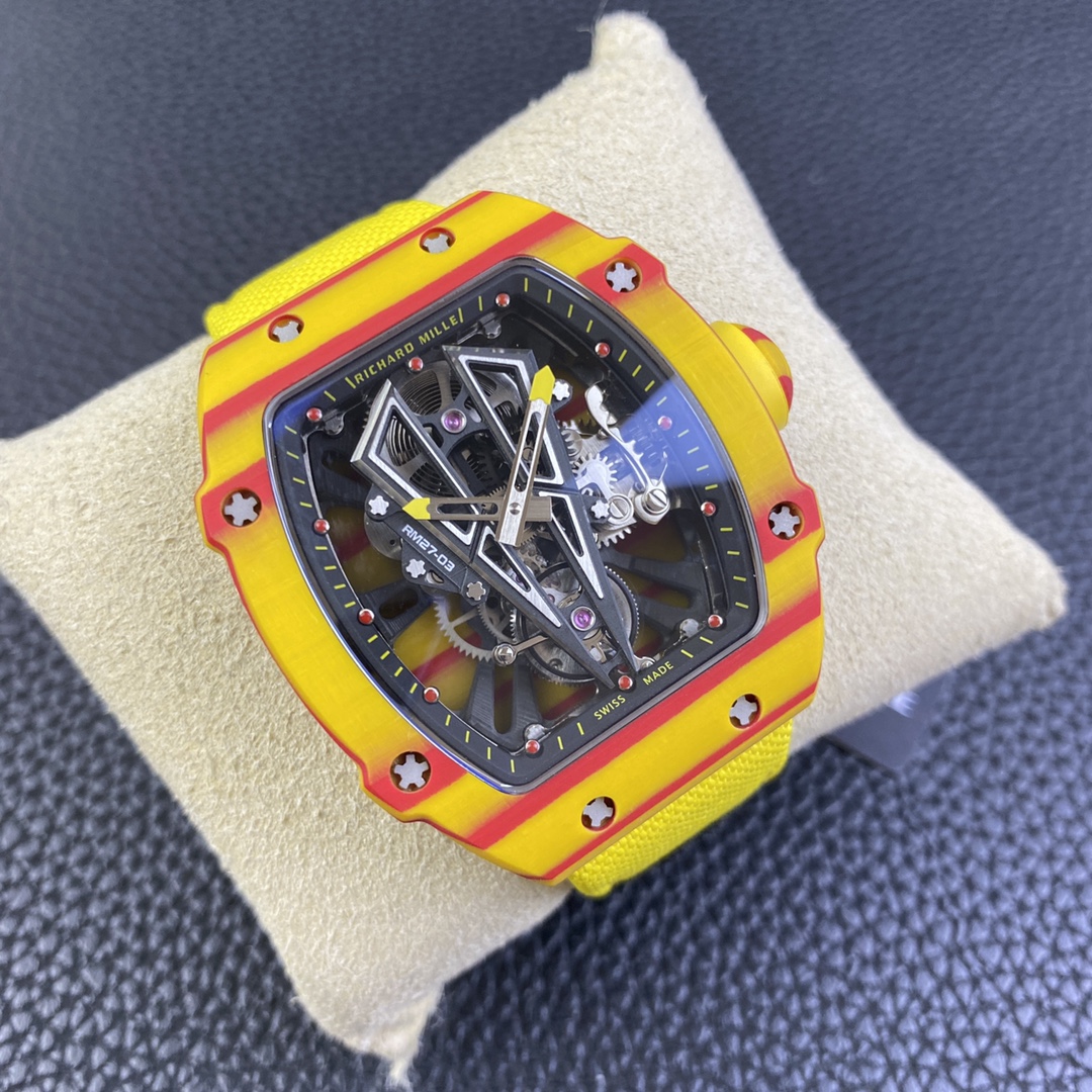 Richard Mille Best Replica Watch RM27-03 Tourbillon Full Carbon 44mm - Soul Replicas