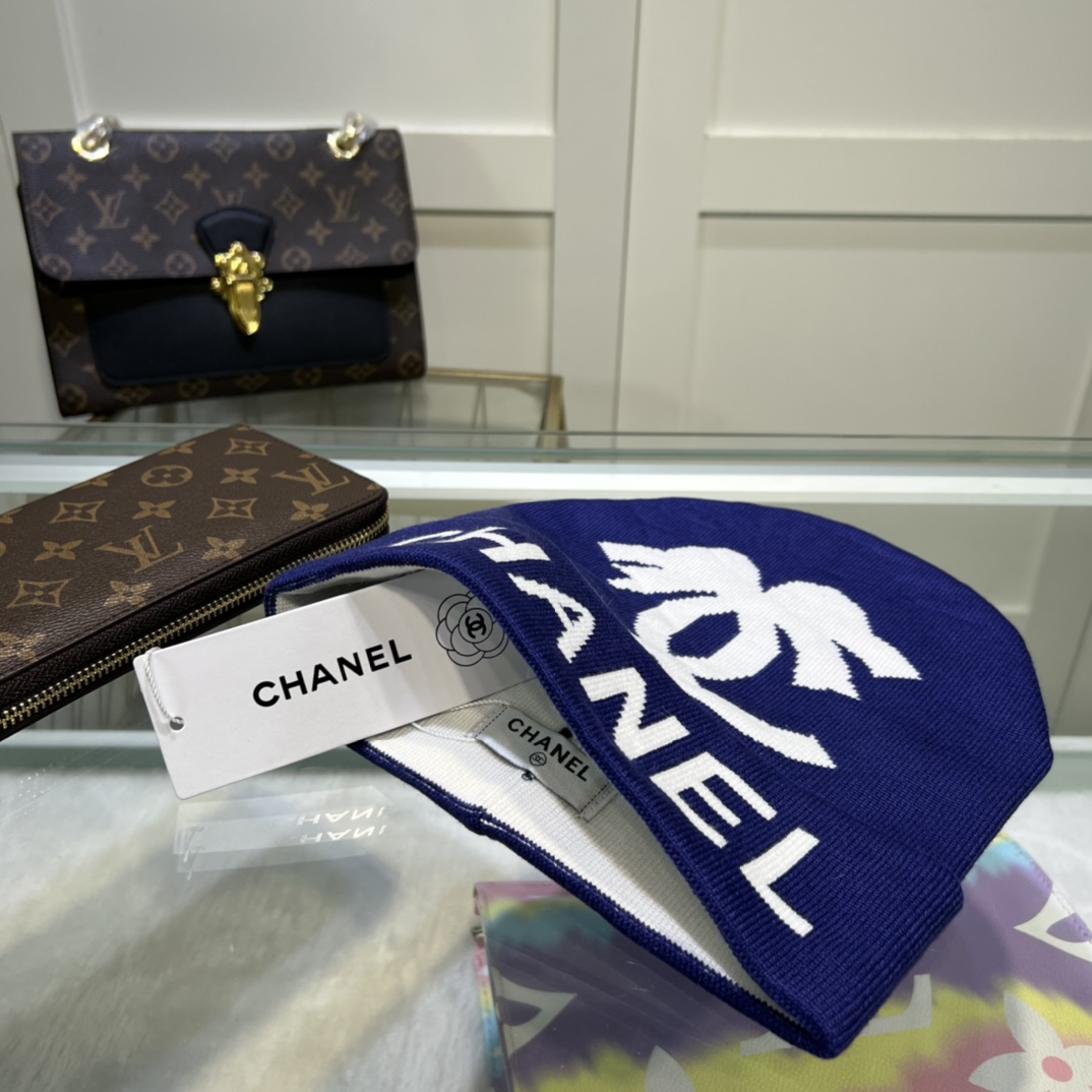 Chanel Beanie In Blue - Soul Replicas