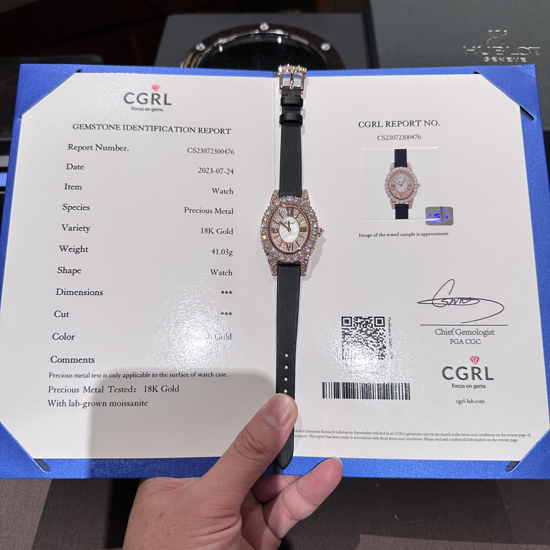 Chopard Gold Wrapped Replica Women-s Watch Moissanite Diamonds 34mm - Soul Replicas