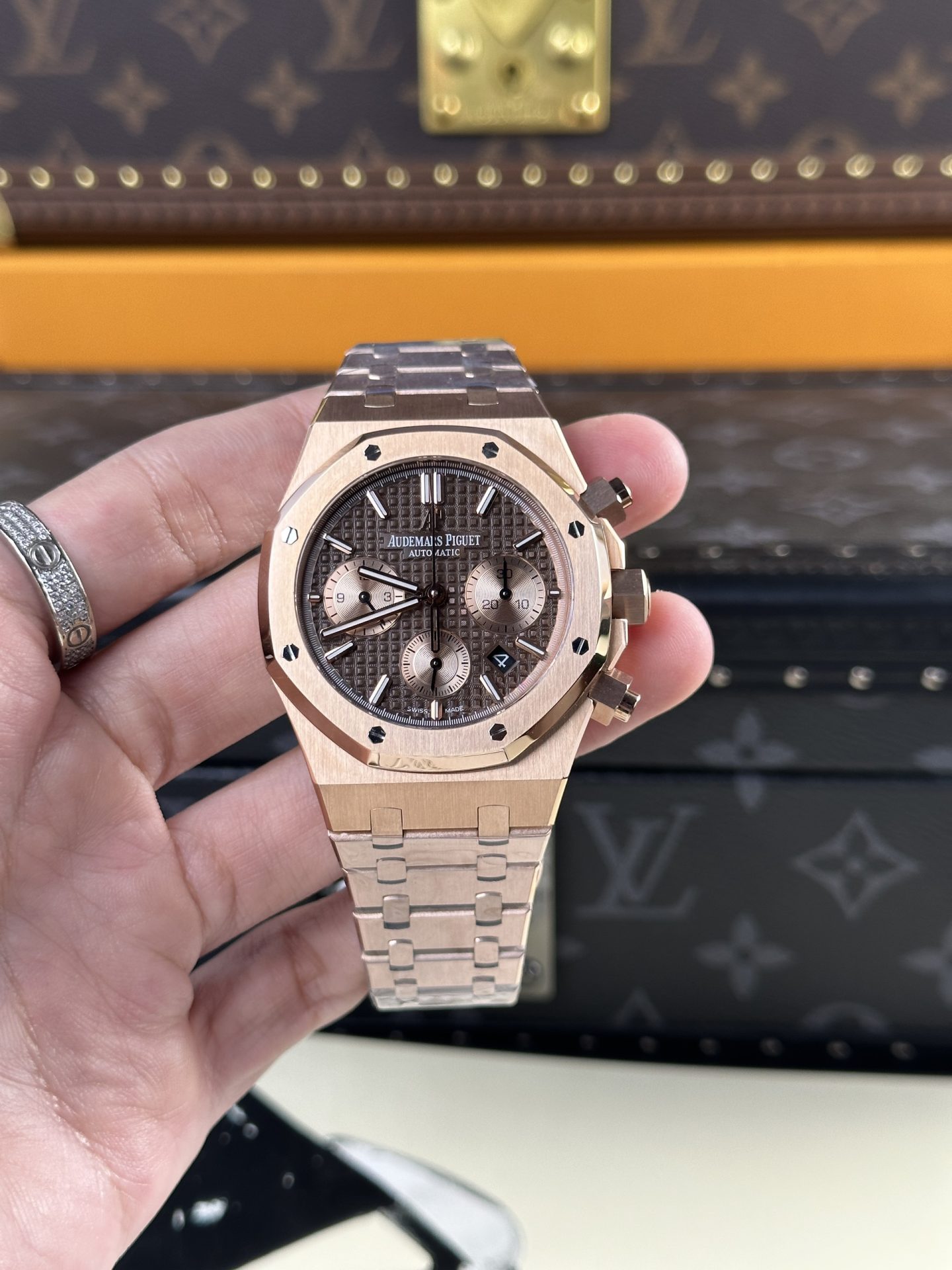 Audemars Piguet Replica Watch Royal Oak 26331OR Chocolate Dial IP Factory 41mm - Soul Replicas