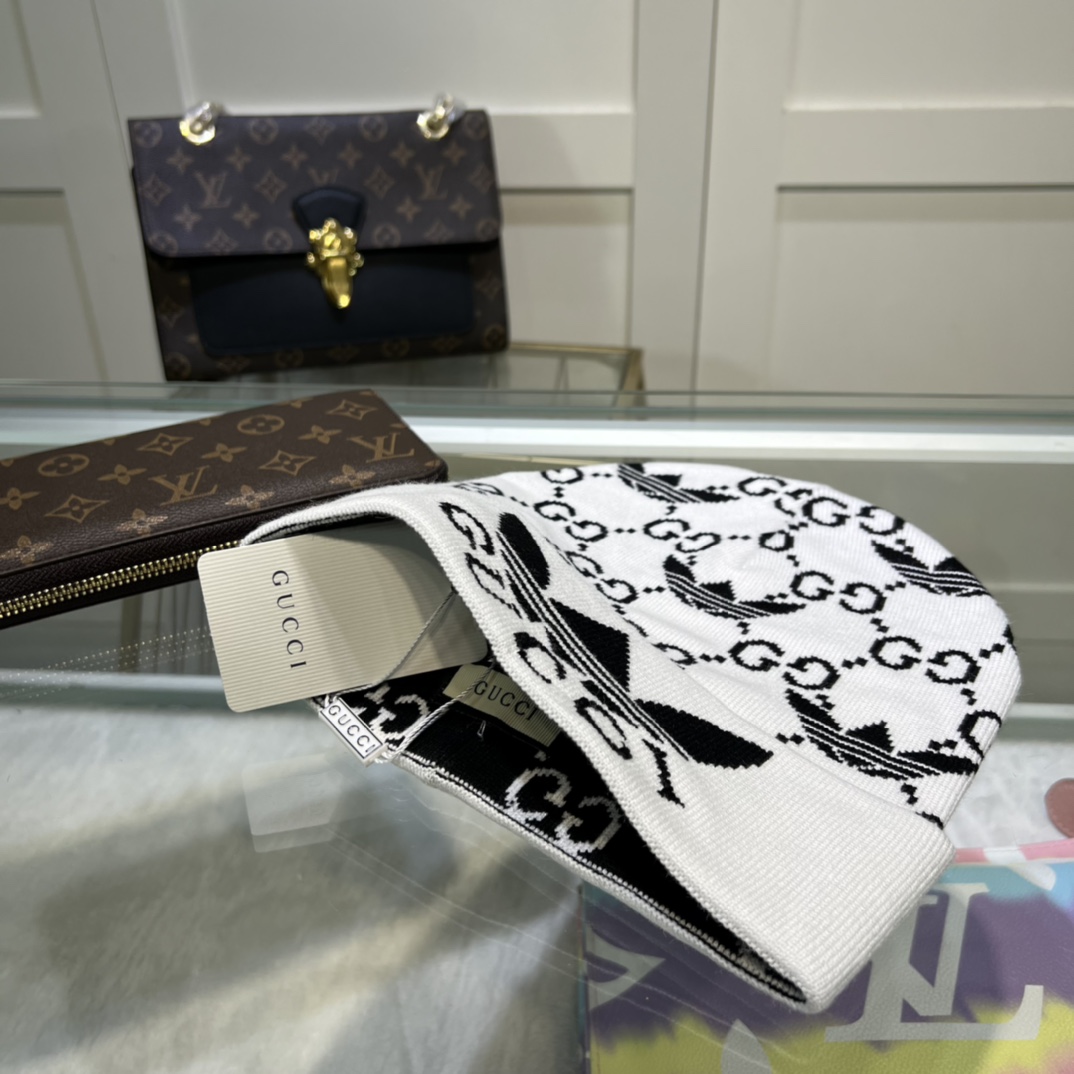 Gucci Beanie Cashmere In White - Soul Replicas