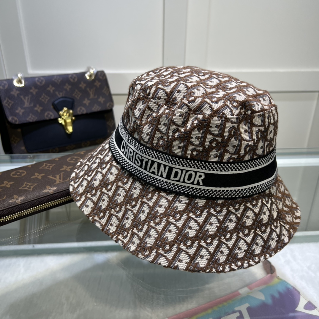 Christian Dior DYOResort Small Brim Hat Brown Hat - Soul Replicas