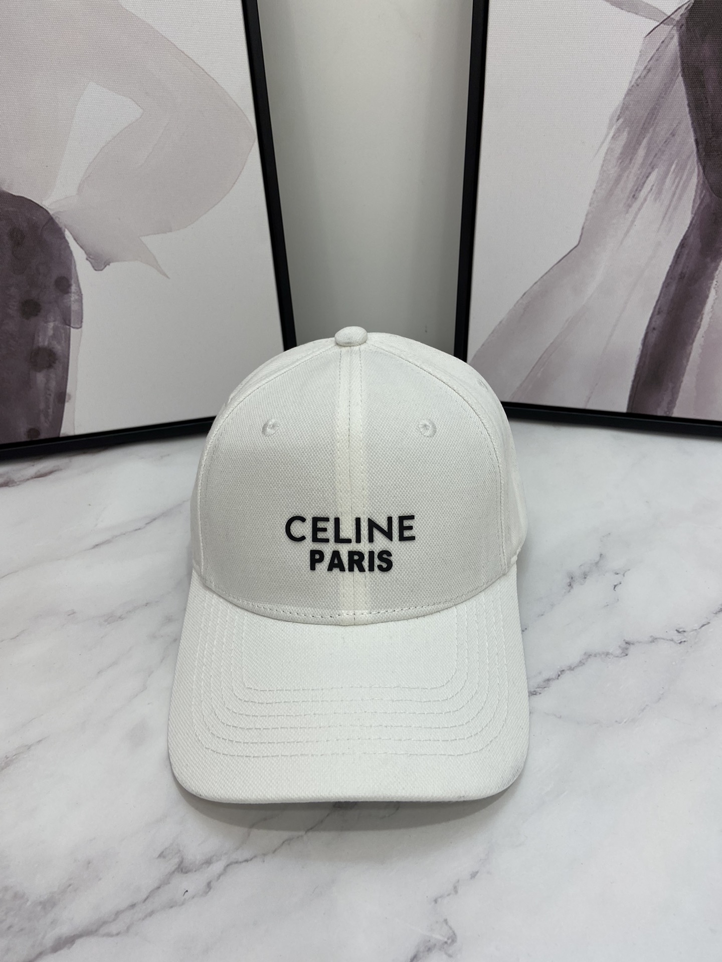 Celine Baseball Cap White Celine Cap - Soul Replicas