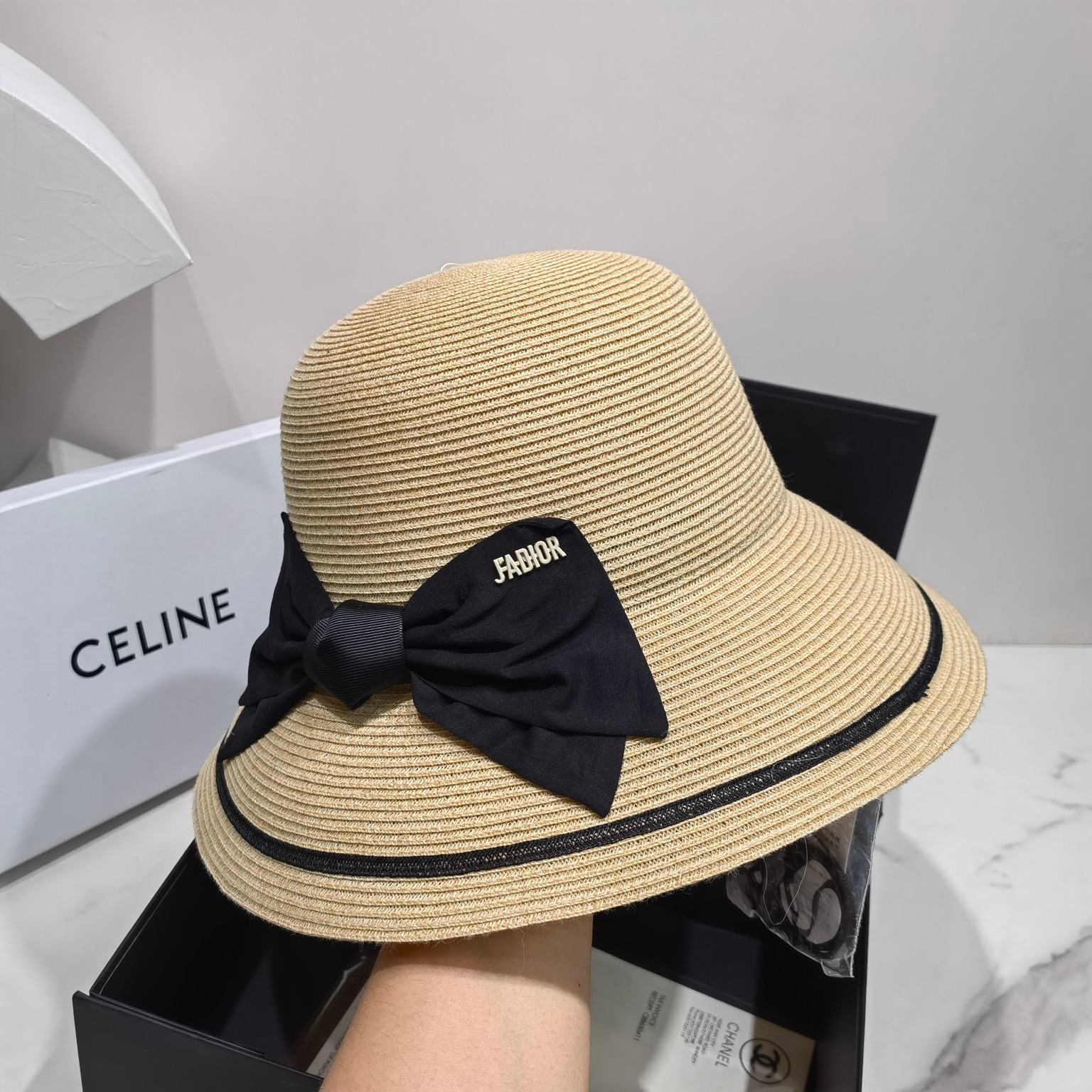 Celine Bucket Summer Hat Brown Celine Hat - Soul Replicas