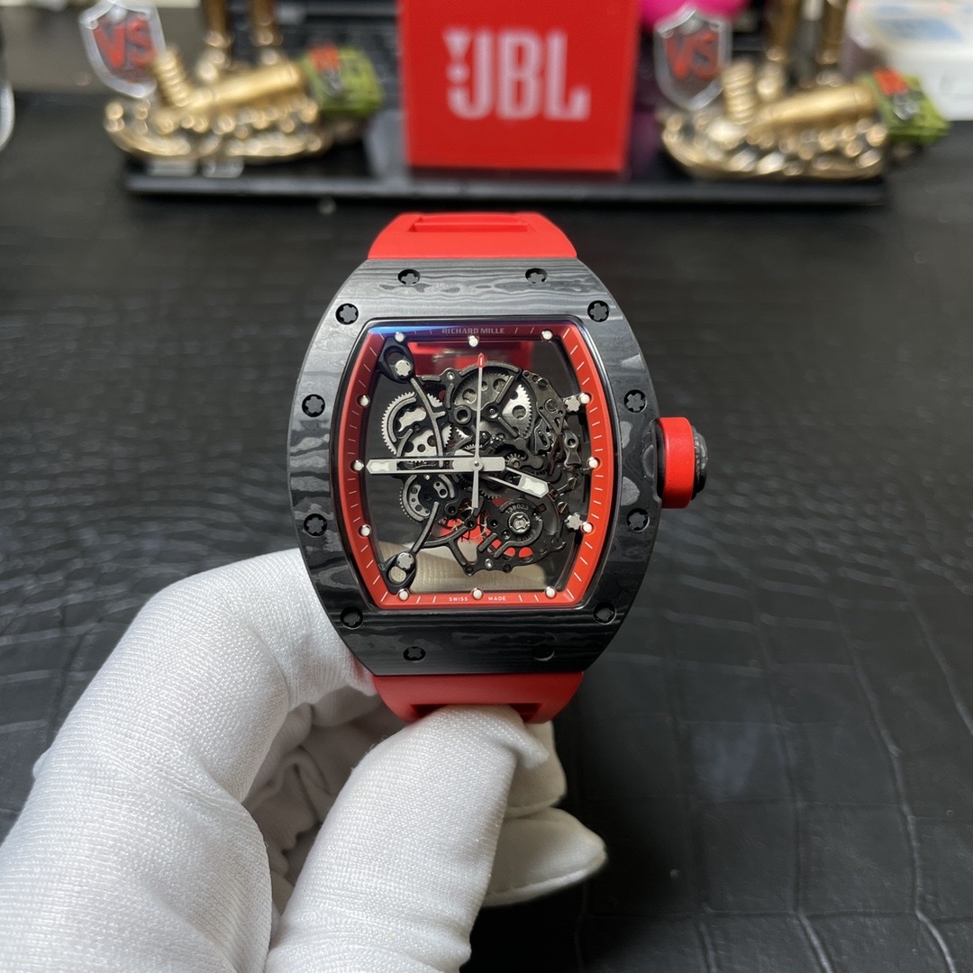 Richard Mille RM055 Carbon NTPT Replica 1:1 Watch Red BBR 45mm - Soul Replicas