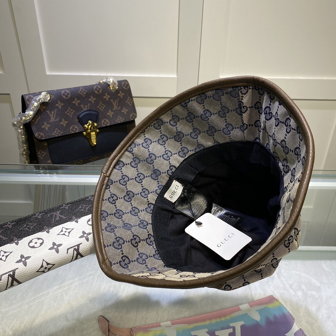 Gucci Canvas Bucket Hat Brown - Soul Replicas