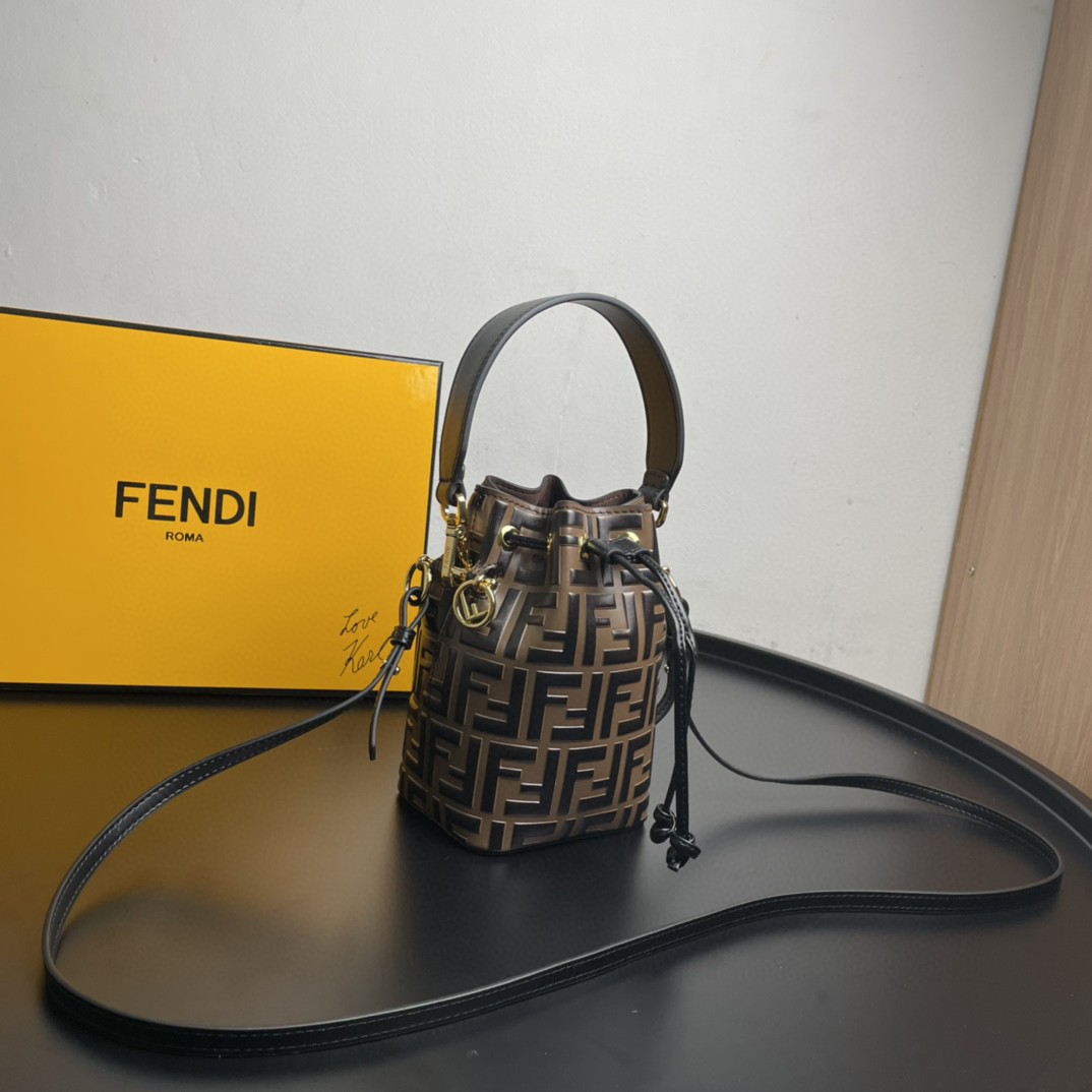Fendi Mon Tresor Brown Mini Bag For Woman 18cm/7in 8BS010A659F13VK - Soul Replicas