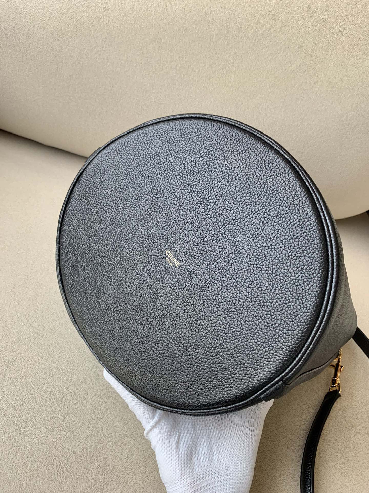 Celine Bucket 16 Bag Black For Women 10in/25cm 195573CR4.38NO - Soul Replicas