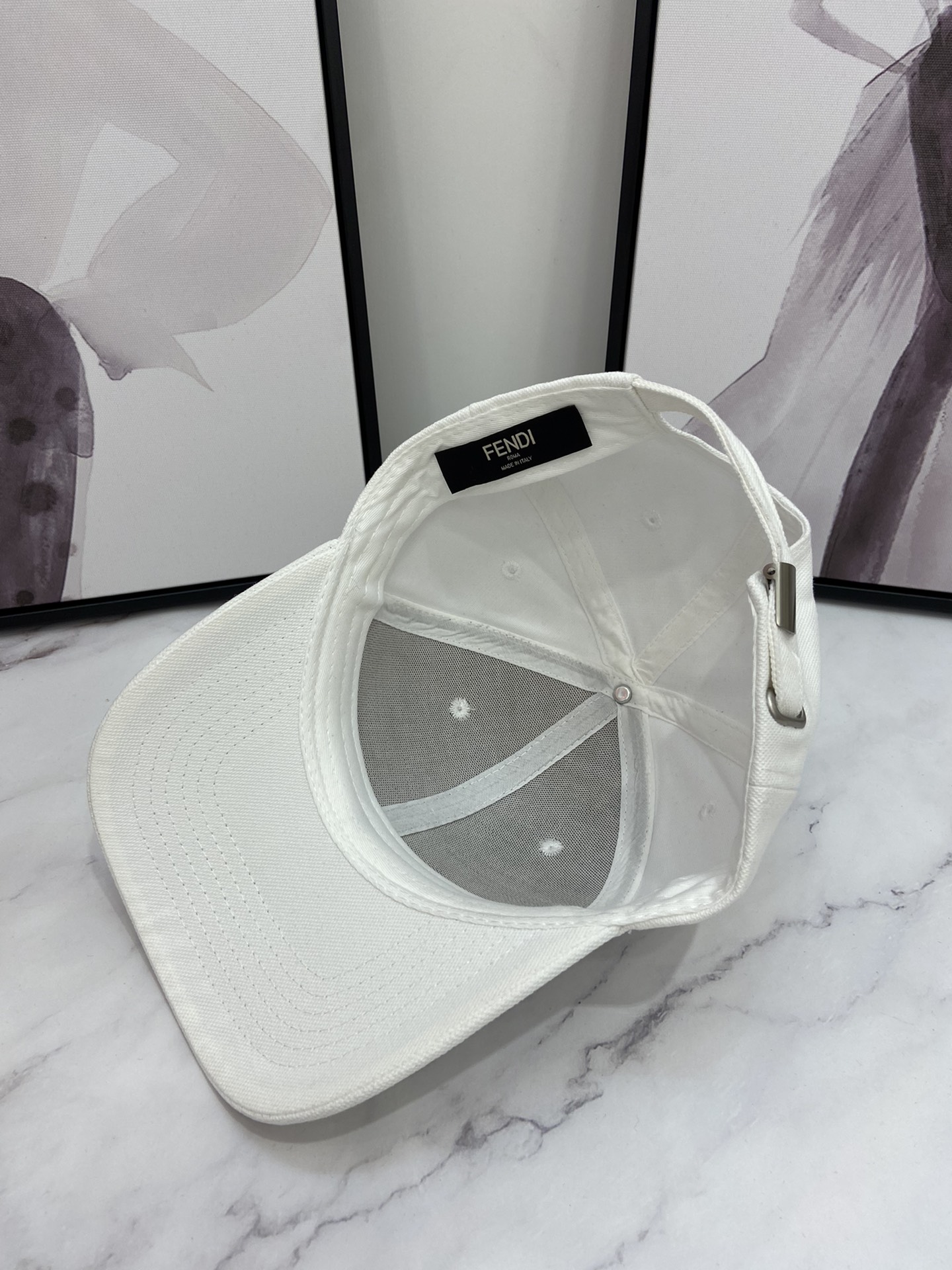 Fendi Baseball Cap White Fendi Cap - Soul Replicas