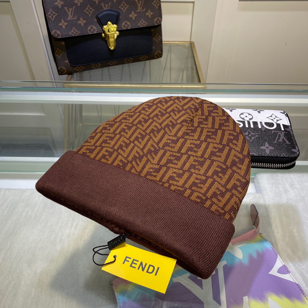 Fendi Beanie In Brown - Soul Replicas