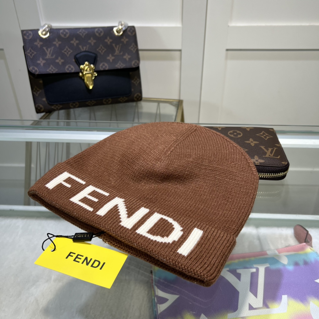 Fendi Beanie In Brown - Soul Replicas
