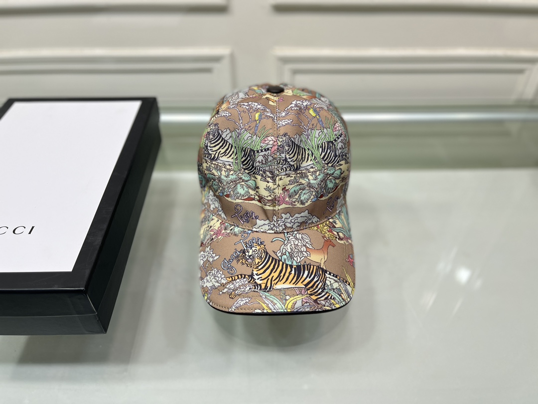 Gucci Canvas Baseball Hat Tiger Colorful Gucci Hat - Soul Replicas