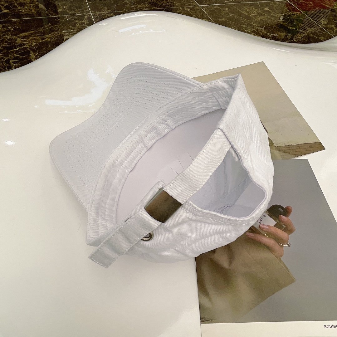 Balenciaga Logo Cap In White - Soul Replicas