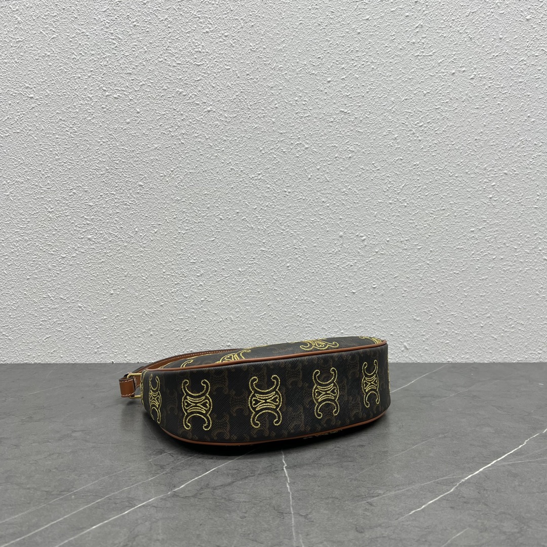 Celine Ava Bag In Triomphe Canvas Xl Brown For Women 9in/23.5cm - Soul Replicas