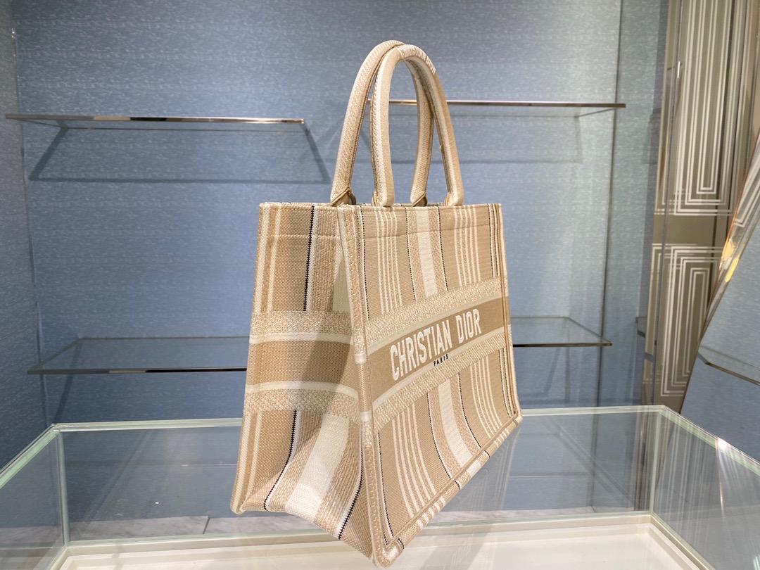 Christian Dior Medium Dior Book Tote Beige. For Women. Women's Handbags 14in/36cm CD - Soul Replicas