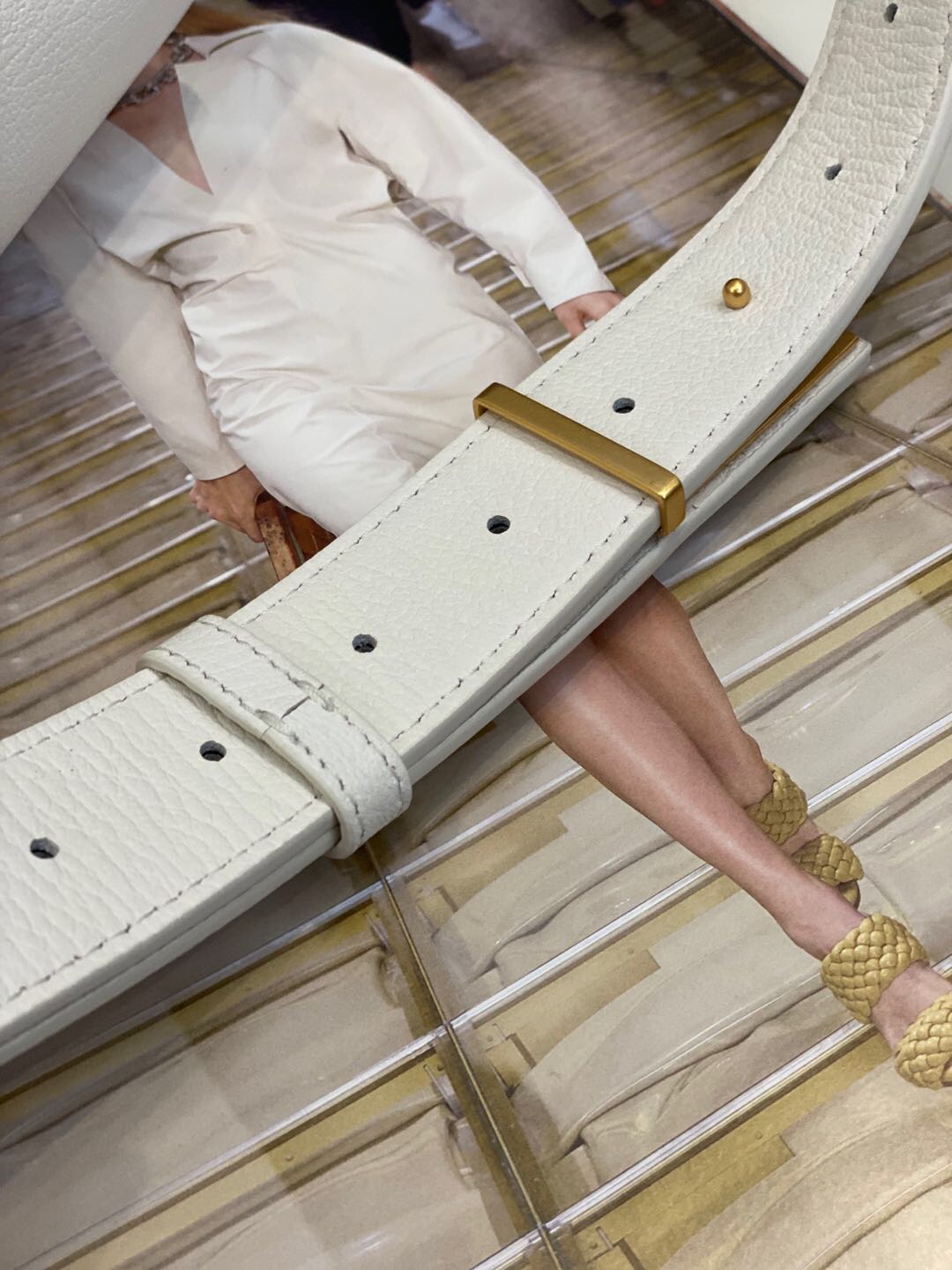 Bottega Veneta Handle Bag White. For Women. Women-s Bags 8.5in/21.5cm - Soul Replicas