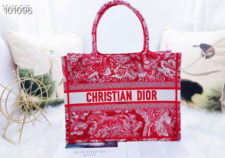 Christian Dior Large Dior Book Tote Red. For Women. Women's Handbags 16.5in/42cm CD - Soul Replicas