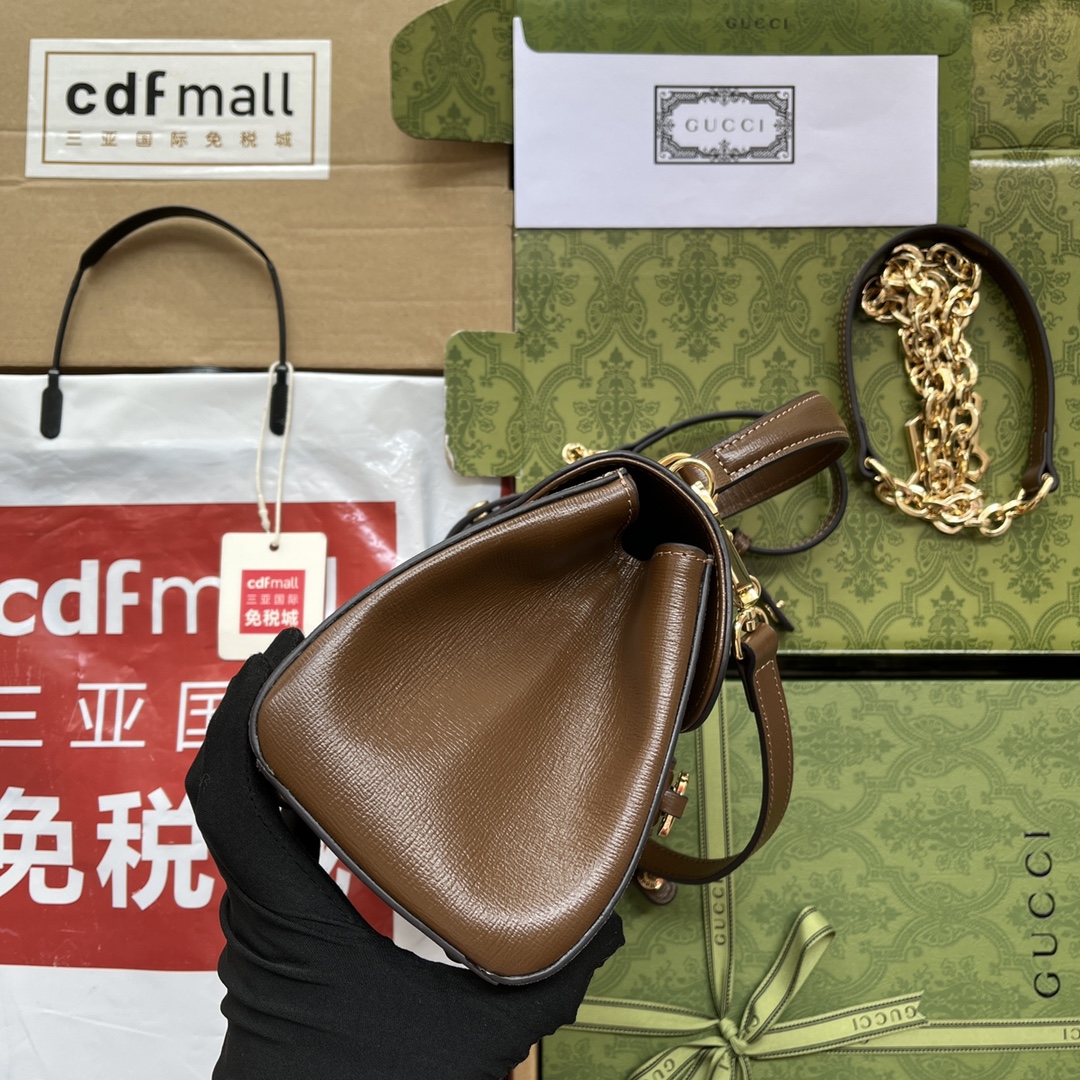 Gucci Ophidia Gucci Horsebit 1955 Mini Bag Light Brown And Beige For Women. Women-s Bags 8.6in/22cm Gucci 703848 9AAAJ 8563 - Soul Replicas