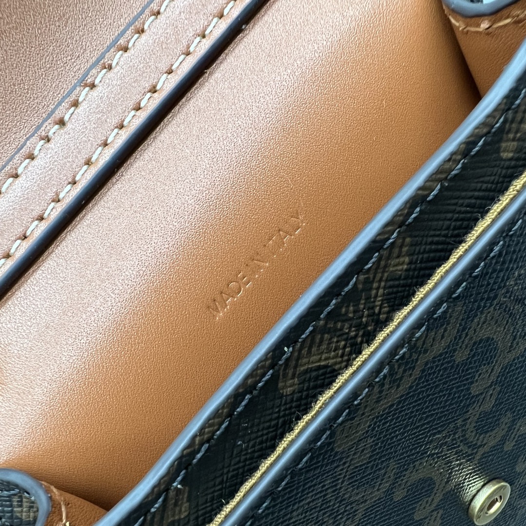 Celine Vertical Mobile Pouch Triomphe Tan For Women 6in/19cm 10j092dqb.04LU - Soul Replicas